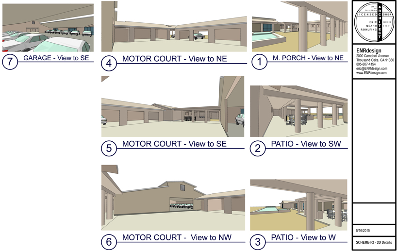 Presentation-4 - CAD renderings - Showcar Garage & Guest Suite Addition - ENR architects, Granbury, TX 76049